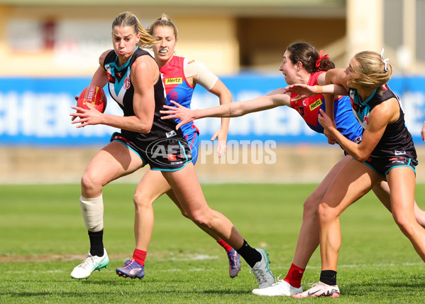 AFLW 2024 Practice Match - Port Adelaide v Melbourne - A-53116299