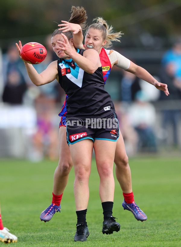 AFLW 2024 Practice Match - Port Adelaide v Melbourne - A-53117418