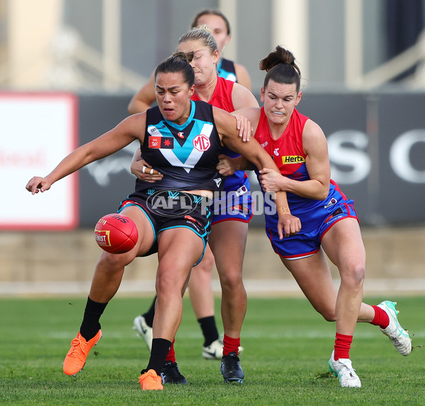 AFLW 2024 Practice Match - Port Adelaide v Melbourne - A-53117419