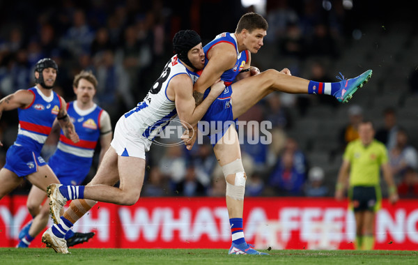 AFL 2024 Round 23 - Western Bulldogs v North Melbourne - A-53117426