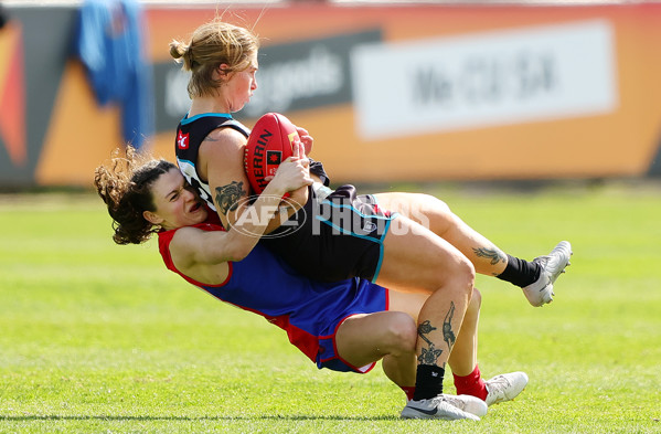 AFLW 2024 Practice Match - Port Adelaide v Melbourne - A-53117430