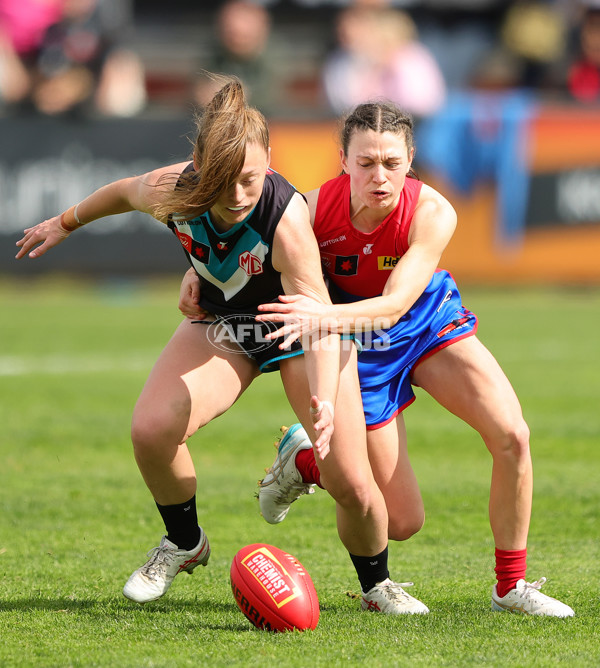 AFLW 2024 Practice Match - Port Adelaide v Melbourne - A-53117450