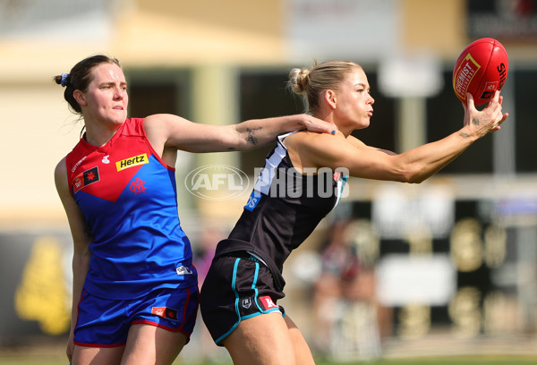 AFLW 2024 Practice Match - Port Adelaide v Melbourne - A-53117482