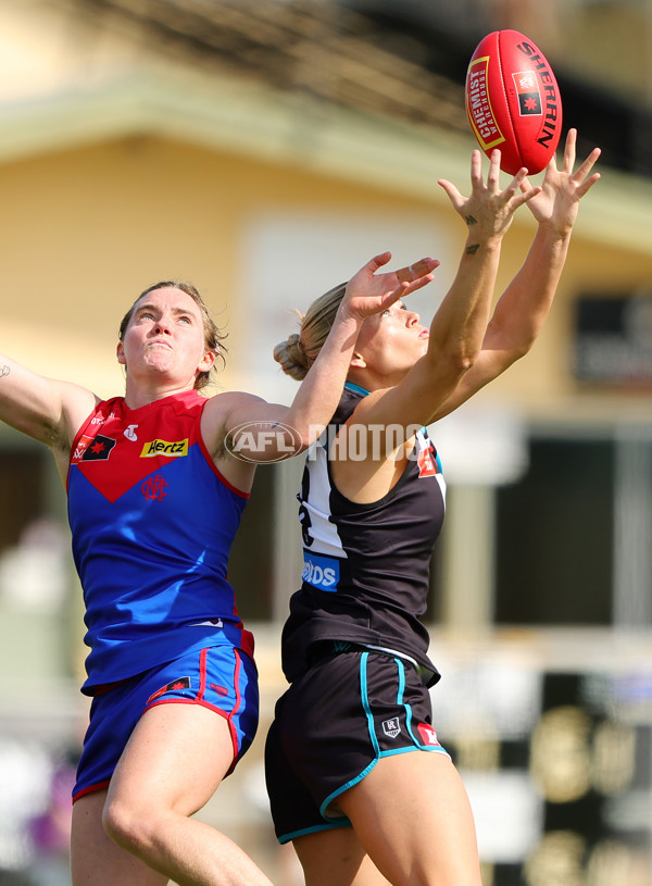 AFLW 2024 Practice Match - Port Adelaide v Melbourne - A-53117489