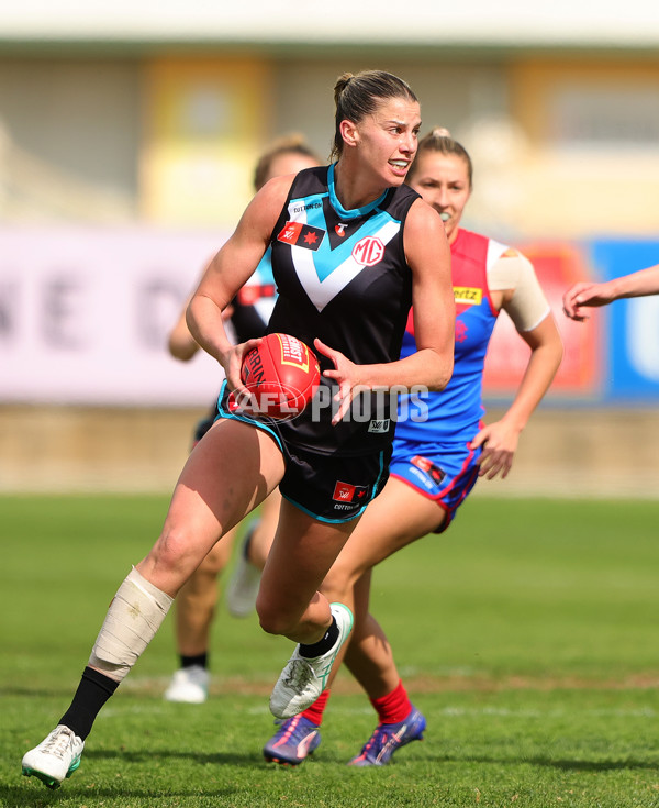 AFLW 2024 Practice Match - Port Adelaide v Melbourne - A-53118935