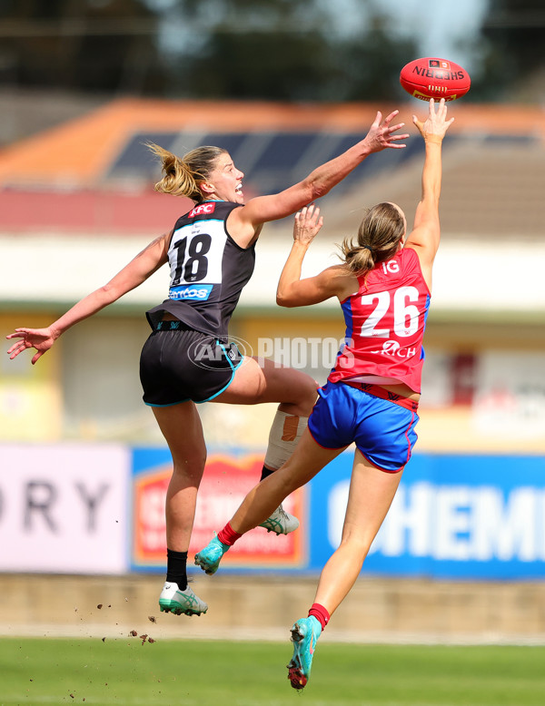 AFLW 2024 Practice Match - Port Adelaide v Melbourne - A-53118948