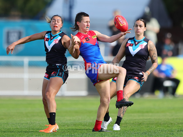 AFLW 2024 Practice Match - Port Adelaide v Melbourne - A-53121276