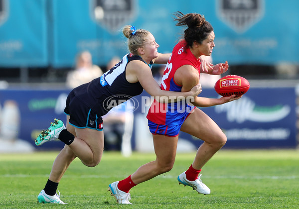 AFLW 2024 Practice Match - Port Adelaide v Melbourne - A-53121294