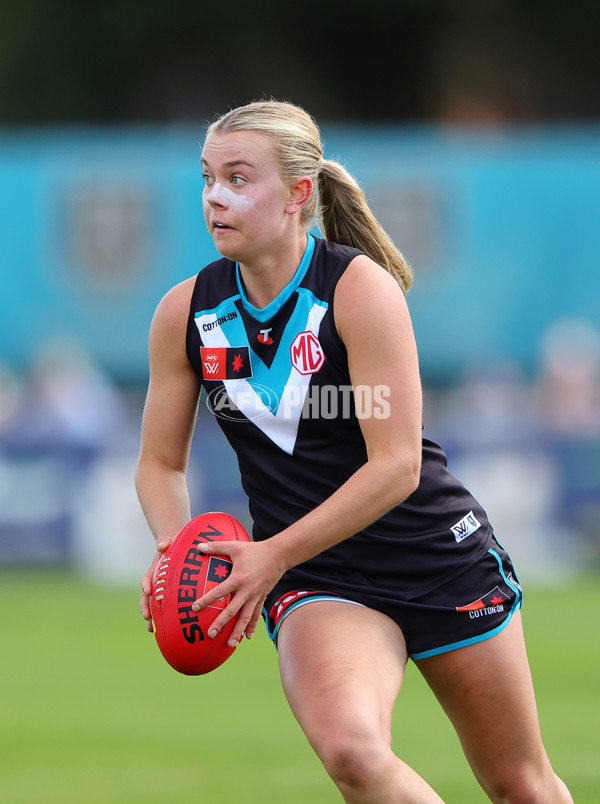 AFLW 2024 Practice Match - Port Adelaide v Melbourne - A-53121328