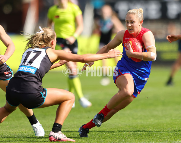 AFLW 2024 Practice Match - Port Adelaide v Melbourne - A-53122379