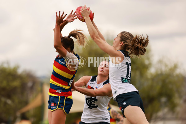 AFLW 2024 Practice Match - Adelaide v Carlton - A-53122381