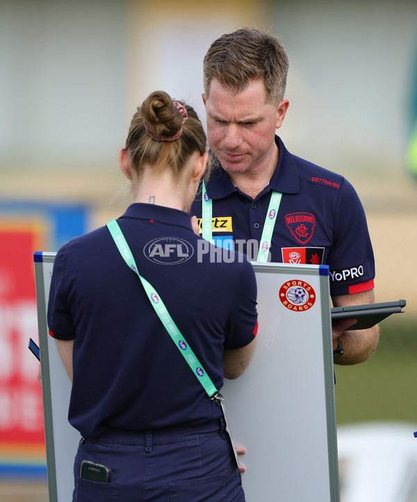 AFLW 2024 Practice Match - Port Adelaide v Melbourne - A-53132386