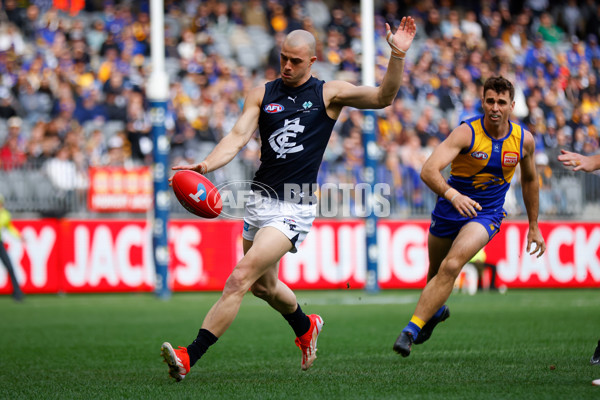 AFL 2024 Round 23 - West Coast v Carlton - A-53138474