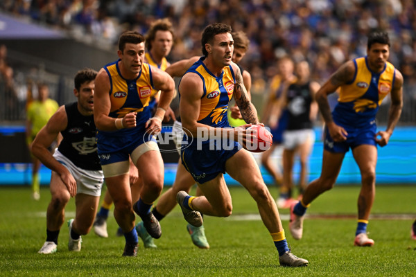 AFL 2024 Round 23 - West Coast v Carlton - A-53140143