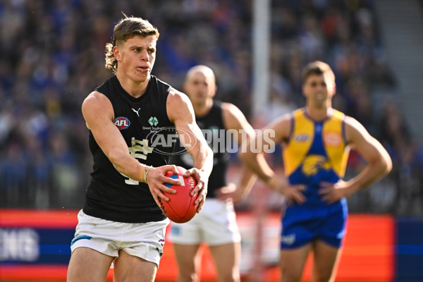 AFL 2024 Round 23 - West Coast v Carlton - A-53141341