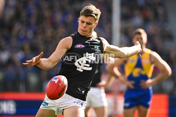 AFL 2024 Round 23 - West Coast v Carlton - A-53141342