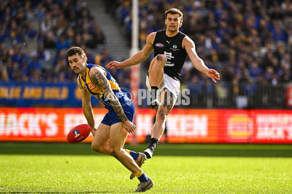 AFL 2024 Round 23 - West Coast v Carlton - A-53141345