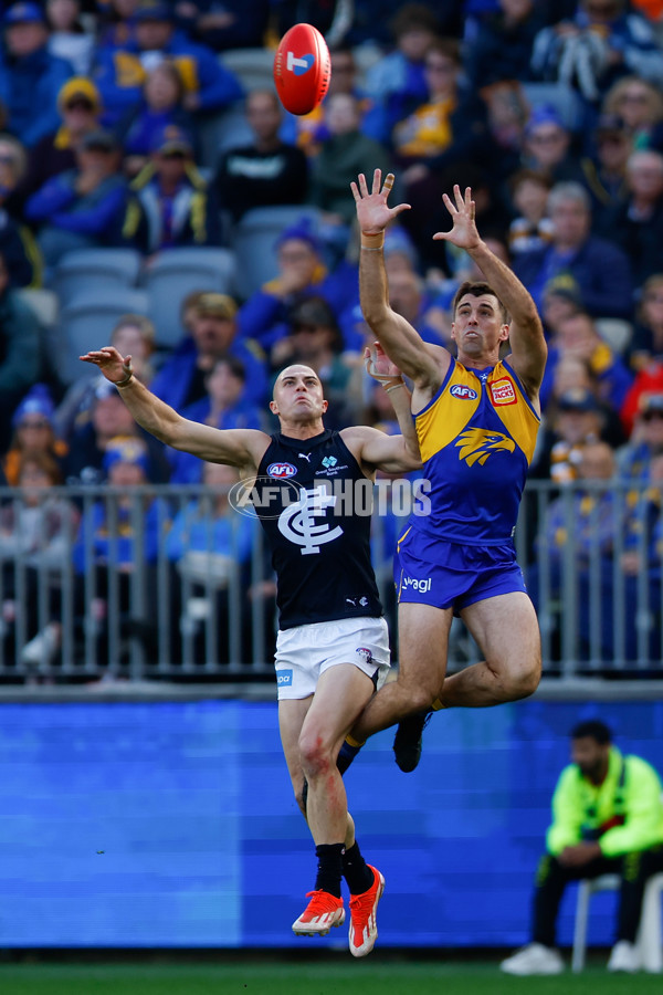 AFL 2024 Round 23 - West Coast v Carlton - A-53142861