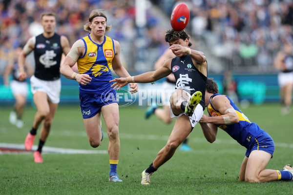 AFL 2024 Round 23 - West Coast v Carlton - A-53143749