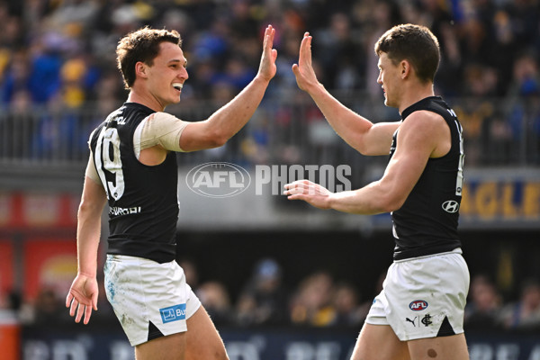 AFL 2024 Round 23 - West Coast v Carlton - A-53143757