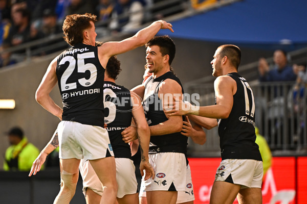 AFL 2024 Round 23 - West Coast v Carlton - A-53145521