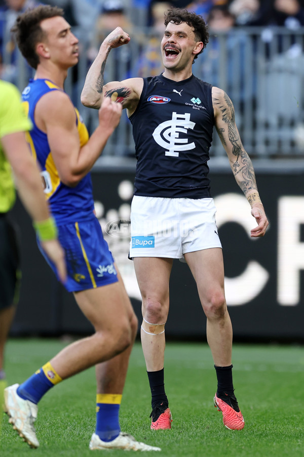 AFL 2024 Round 23 - West Coast v Carlton - A-53145573