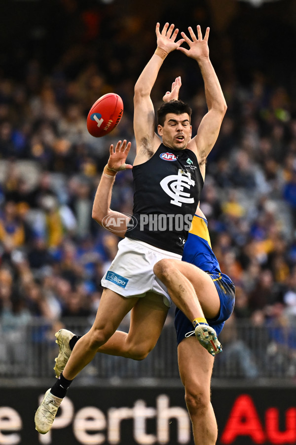 AFL 2024 Round 23 - West Coast v Carlton - A-53148267