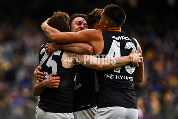 AFL 2024 Round 23 - West Coast v Carlton - A-53148289