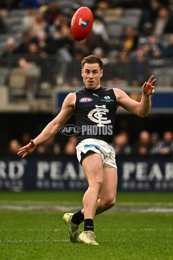 AFL 2024 Round 23 - West Coast v Carlton - A-53148290