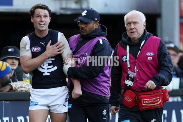 AFL 2024 Round 23 - West Coast v Carlton - A-53148749