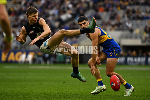 AFL 2024 Round 23 - West Coast v Carlton - A-53148789