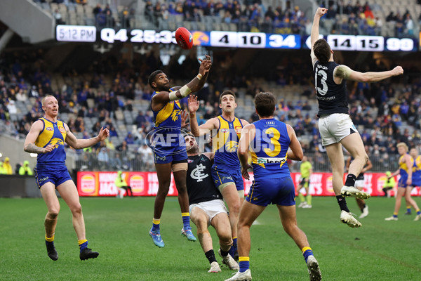 AFL 2024 Round 23 - West Coast v Carlton - A-53150895