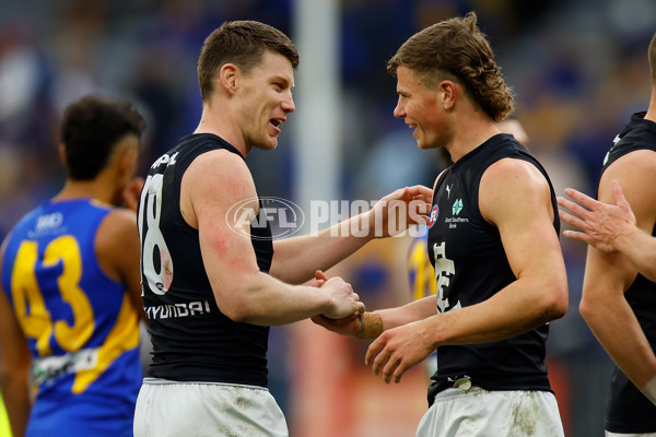 AFL 2024 Round 23 - West Coast v Carlton - A-53156836