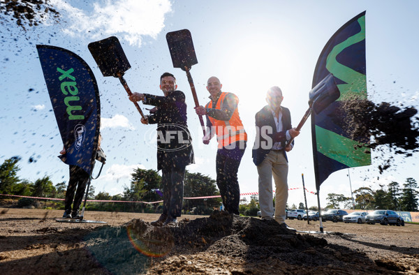 AFL 2024 Media - AFL Max Melbourne Sod Turning - A-53302326