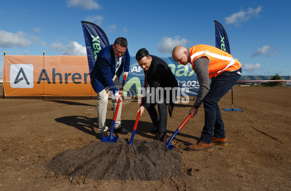 AFL 2024 Media - AFL Max Melbourne Sod Turning - A-53302331