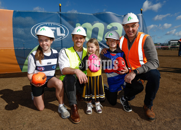 AFL 2024 Media - AFL Max Melbourne Sod Turning - A-53302333