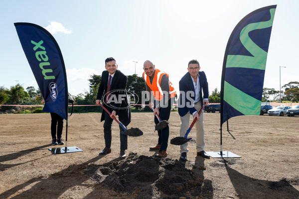 AFL 2024 Media - AFL Max Melbourne Sod Turning - A-53302336