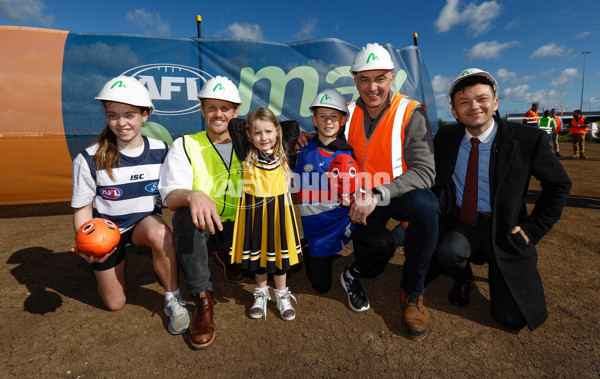 AFL 2024 Media - AFL Max Melbourne Sod Turning - A-53310023