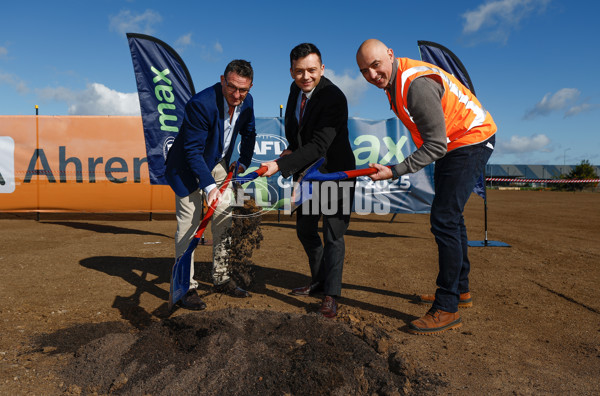 AFL 2024 Media - AFL Max Melbourne Sod Turning - A-53310025