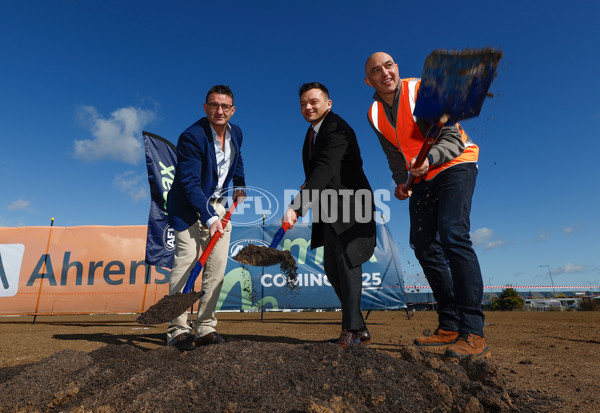 AFL 2024 Media - AFL Max Melbourne Sod Turning - A-53310027