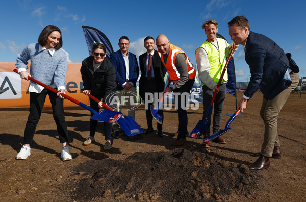 AFL 2024 Media - AFL Max Melbourne Sod Turning - A-53310028