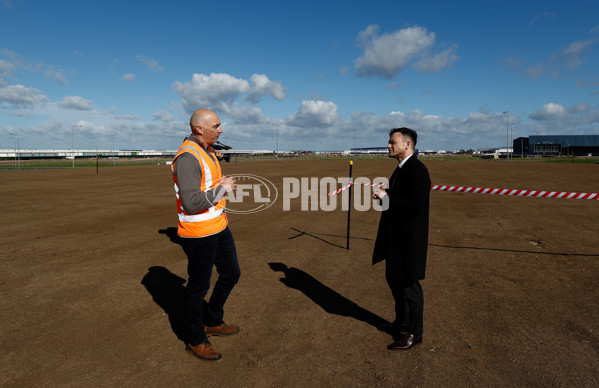 AFL 2024 Media - AFL Max Melbourne Sod Turning - A-53310029