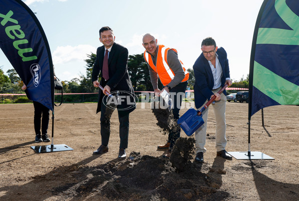 AFL 2024 Media - AFL Max Melbourne Sod Turning - A-53310030