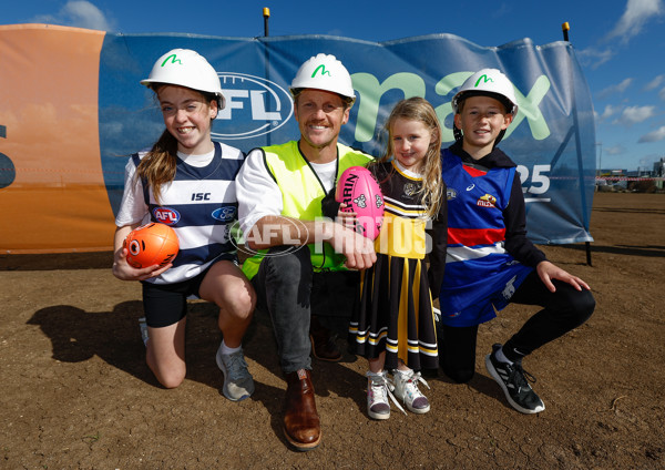 AFL 2024 Media - AFL Max Melbourne Sod Turning - A-53310031