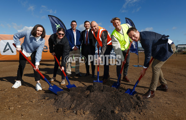 AFL 2024 Media - AFL Max Melbourne Sod Turning - A-53310034