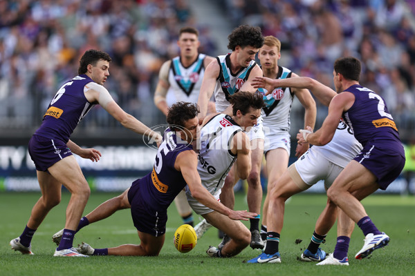 AFL 2024 Round 24 - Fremantle v Port Adelaide - A-53399746