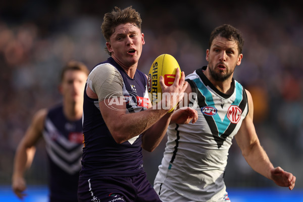 AFL 2024 Round 24 - Fremantle v Port Adelaide - A-53404372