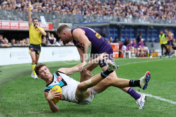 AFL 2024 Round 24 - Fremantle v Port Adelaide - A-53405894