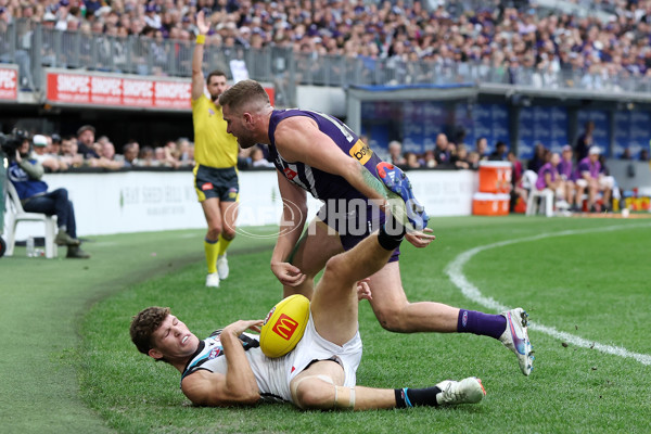 AFL 2024 Round 24 - Fremantle v Port Adelaide - A-53405896