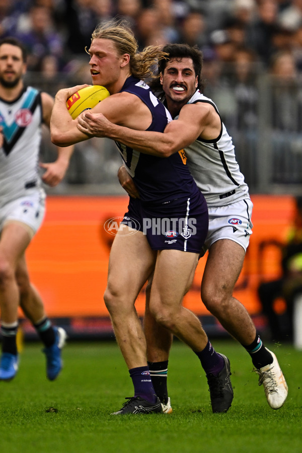 AFL 2024 Round 24 - Fremantle v Port Adelaide - A-53405919